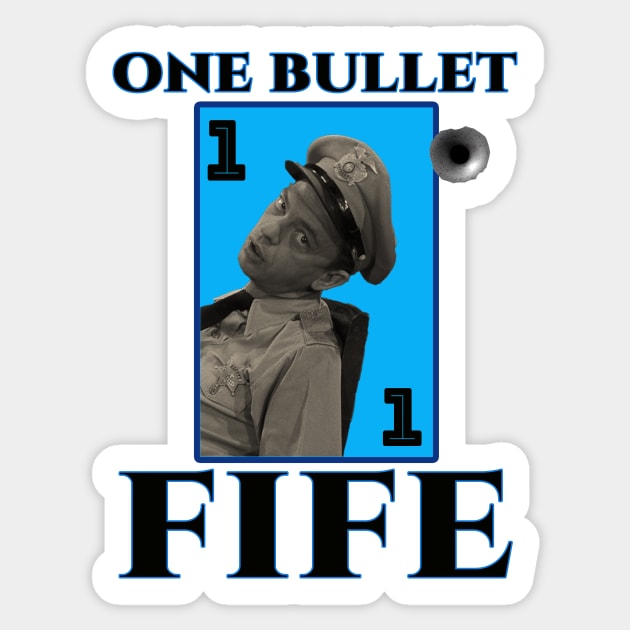 ONE BULLET FIFE BLUE Sticker by CS77